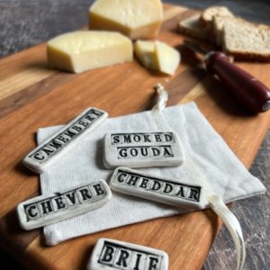 Porcelain Cheese Tags