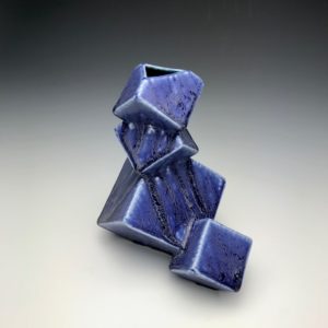 Medium Cubic Vase - Royal Blue