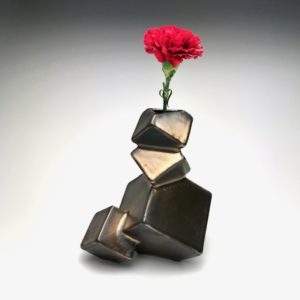 Medium Cubic Vase - Gold
