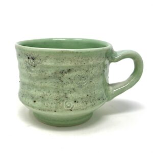 Large Porcelain Mug - Celadon and Wild Clay