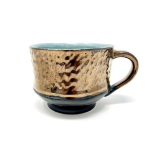 Large Porcelain Mug - Dark Gold - 2