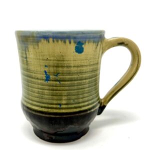 Porcelain Mug - Matte Blue Crystals - 2